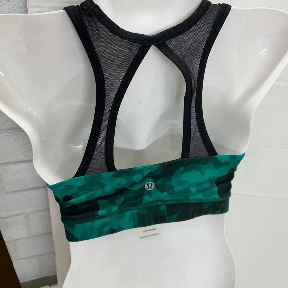 Women's Green Sports Bra